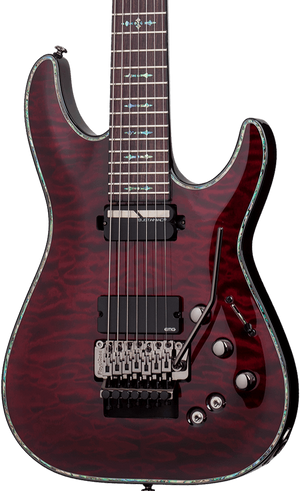 SCHECTER HELLRAISER C-7 WITH SUSTAINIAC, EMG & FLOYD ROSE ELECTRIC GUITAR - BLACK CHERRY (1829) (MADE IN KOREA), SCHECTER, ELECTRIC GUITAR, schecter-electric-guitar-hellraiser-c-7-fr-bc-mik, ZOSO MUSIC SDN BHD