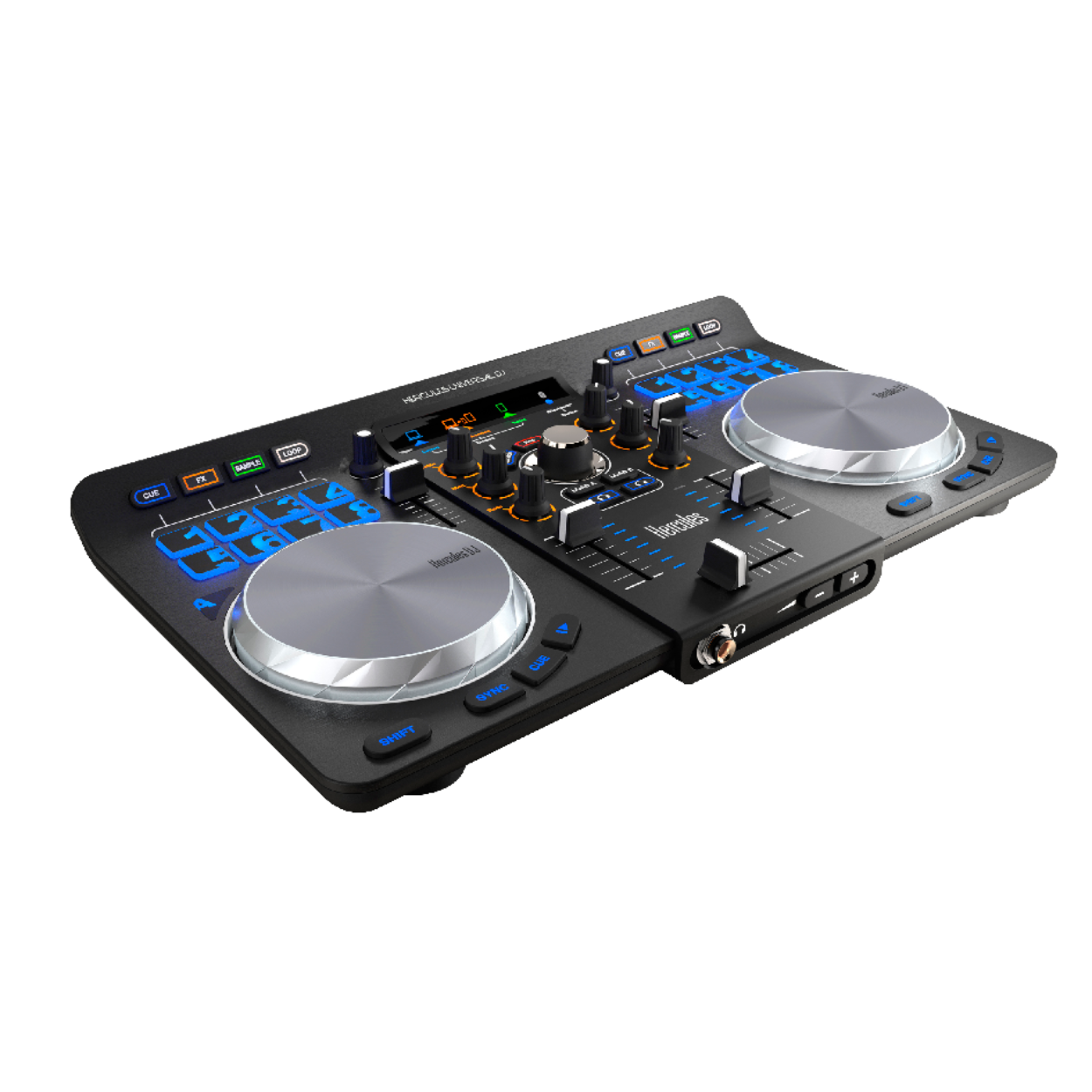 Hercules DJ Universal DJ Compact Side view Zoso Music 