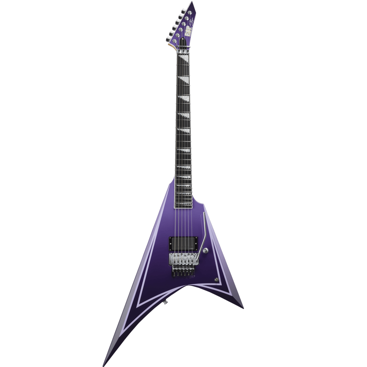 ESP Original ALEXI LAIHO Signature HEXED - Purple Fade/Blk Stripe [MIJ - Made in Japan] |  ESP |  BASS GUITAR |  Zoso Music