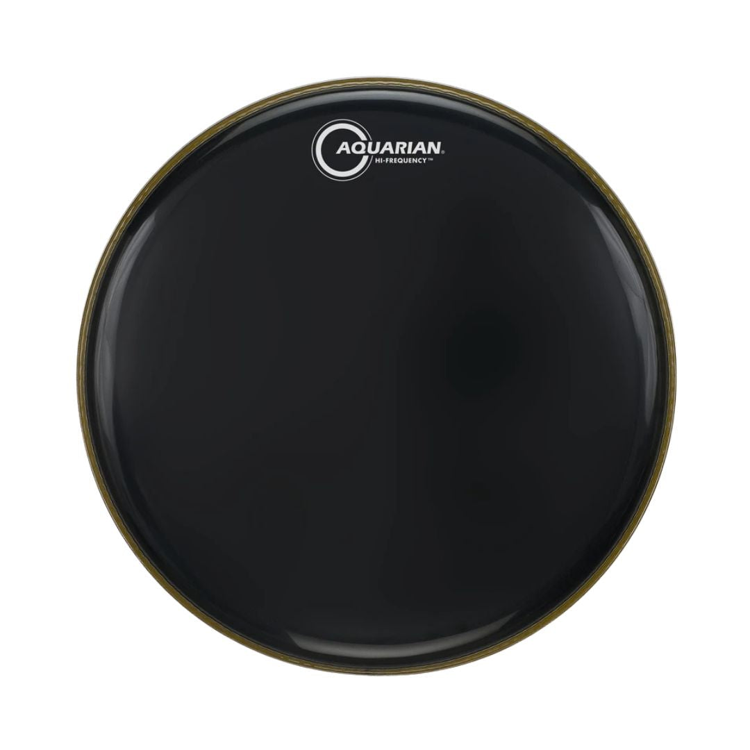 Aquarian HFBK Hi Frequency Gloss Black 1ply 7mil Drum Head | Zoso Music Sdn Bhd