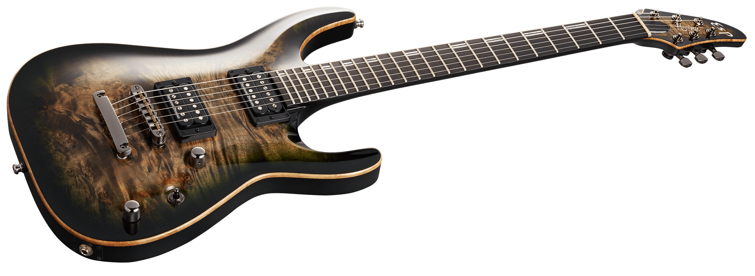 ESP Original HORIZON-CTM NT/Burl Maple - Reptile Black Burst [MIJ - Made in Japan] |  ESP |  BASS GUITAR |  Zoso Music