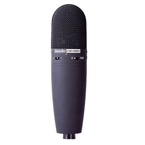 Superlux CMH8BH Large 1" diaphragm recording
Mic, low cut filter, pad, smile curve freq. response |  SUPERLUX |  MICROPHONE-CONDENSER |  Zoso Music