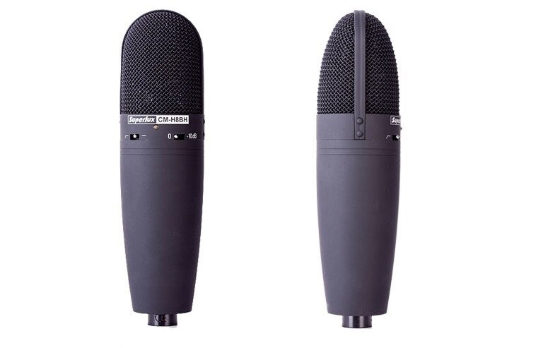 Superlux CMH8BH Large 1" diaphragm recording
Mic, low cut filter, pad, smile curve freq. response |  SUPERLUX |  MICROPHONE-CONDENSER |  Zoso Music