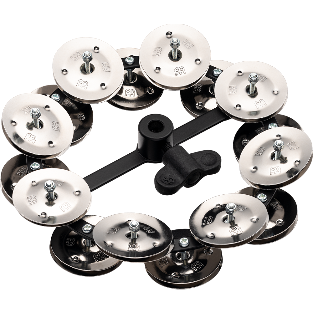 Meinl HTHH2BK 5" Hihat Tambourine, 2 Row, SS Jingles | Zoso Music Sdn Bhd