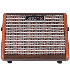 Aroma AG15A 15W Portable Acoustic Guitar Amp With Rechargeable Battery |  AROMA |  AMPLIFIER-ACOUSTIC |  Zoso Music