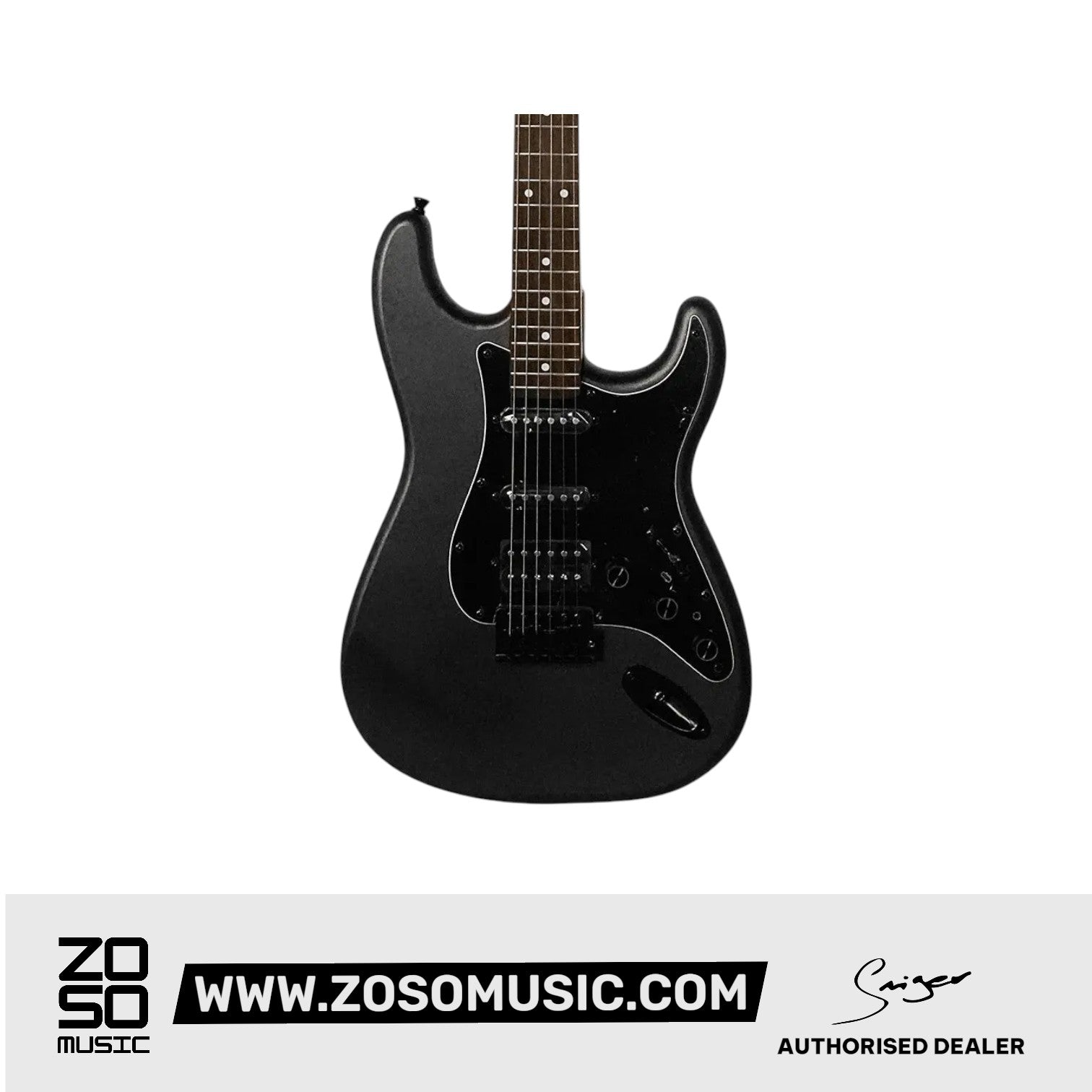 Smiger ST Electric Guitar with Built-in Effects L-G2-i6-MBK | Zoso Music Sdn Bhd