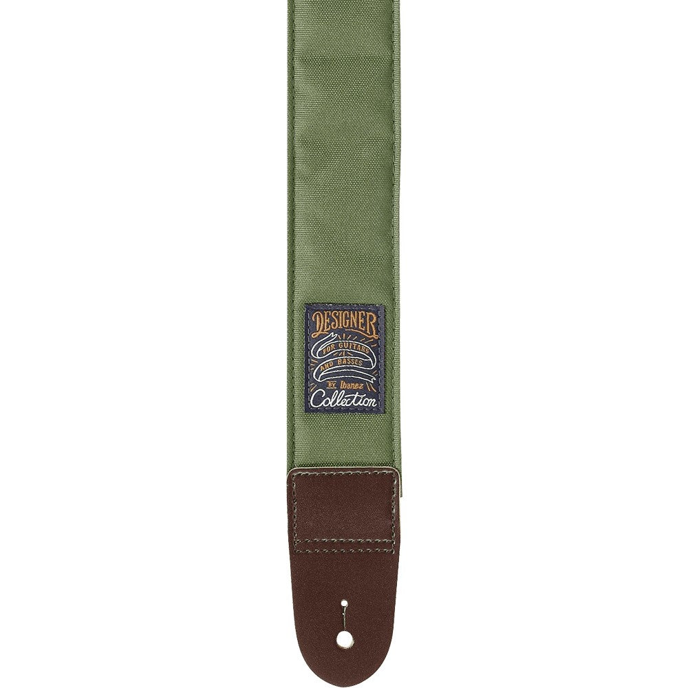 Ibanez Dcs50-mgn Designer Collection Guitar Strap, Moss Green |  IBANEZ |  STRAP |  Zoso Music