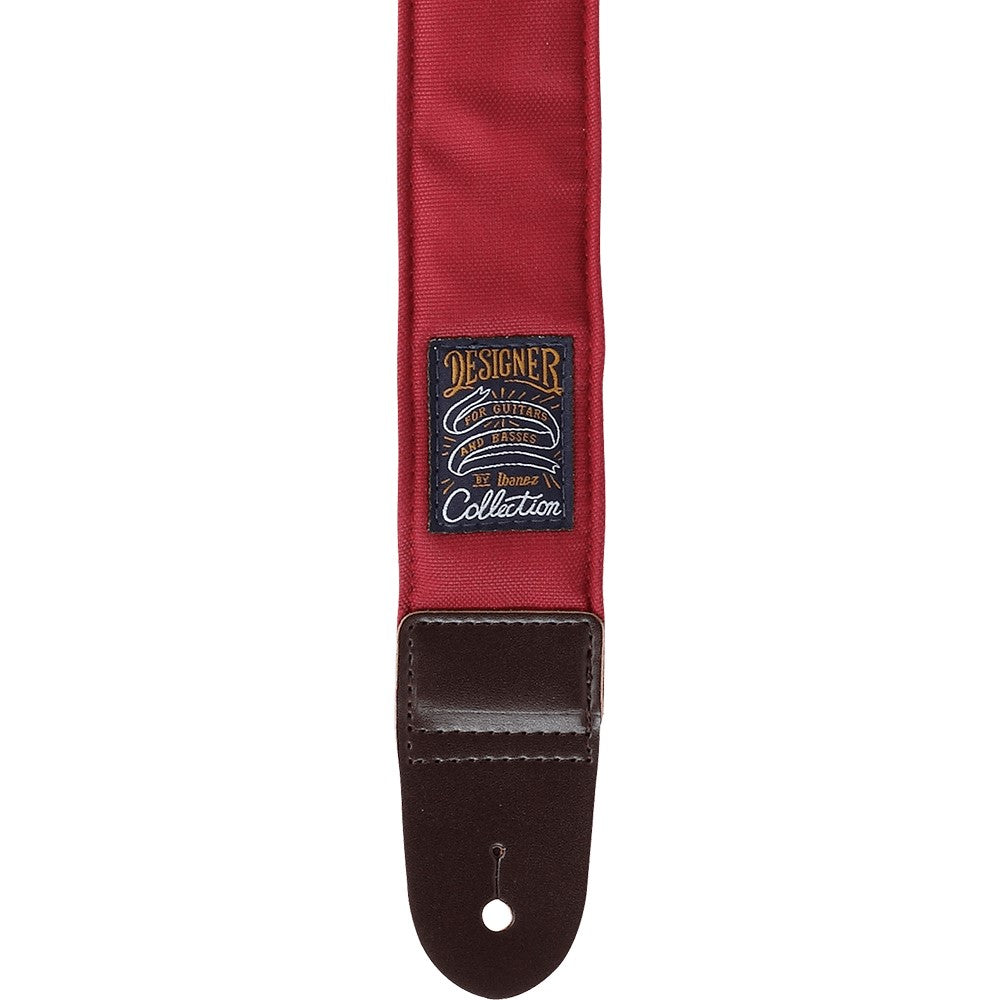 Ibanez DCS50-WR Designer Collection Guitar Strap, Wine Red |  IBANEZ |  STRAP |  Zoso Music