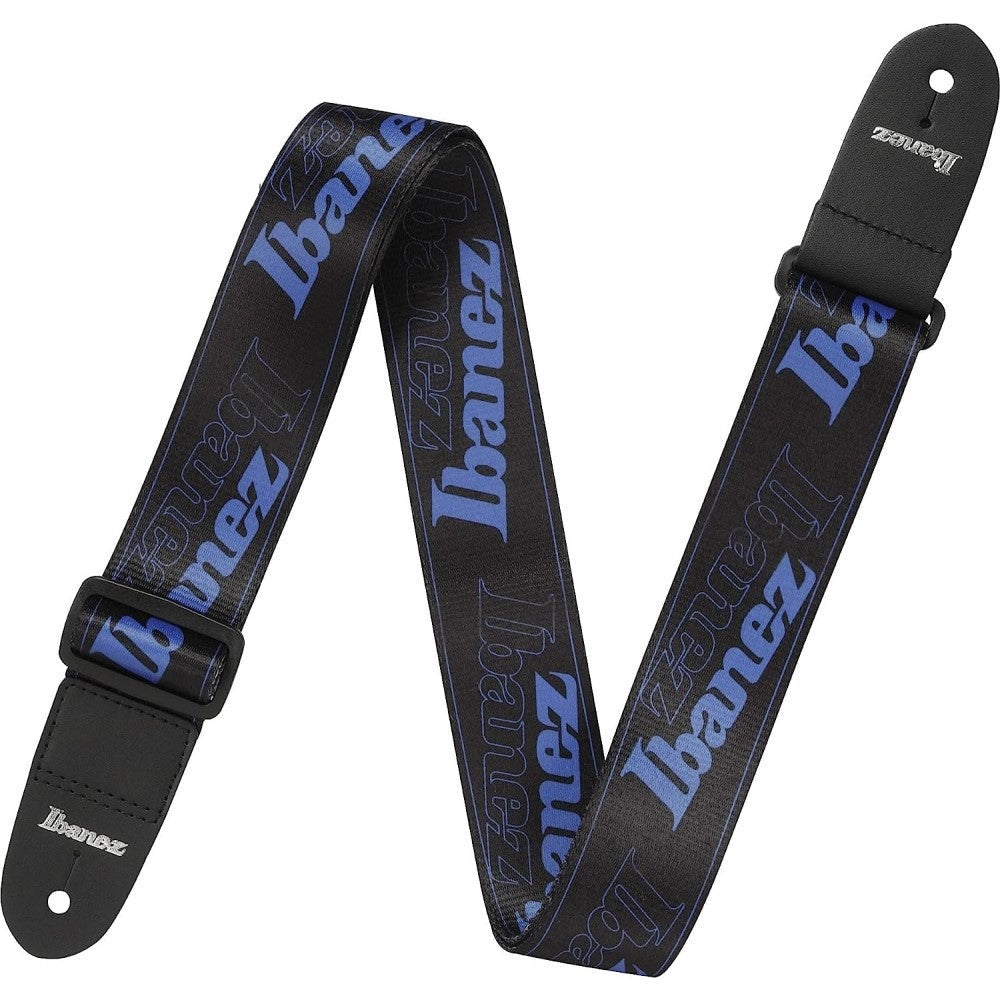 Ibanez Gsd50-bl Ibanez Logo Guitar Strap, Blue