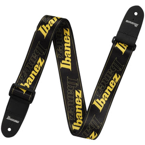 Ibanez Gsd50-ye Ibanez Logo Guitar Strap, Yellow | Zoso Music Sdn Bhd