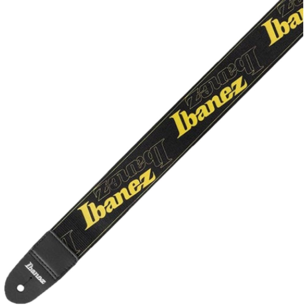 Ibanez Gsd50-ye Ibanez Logo Guitar Strap, Yellow |  IBANEZ |  STRAP |  Zoso Music