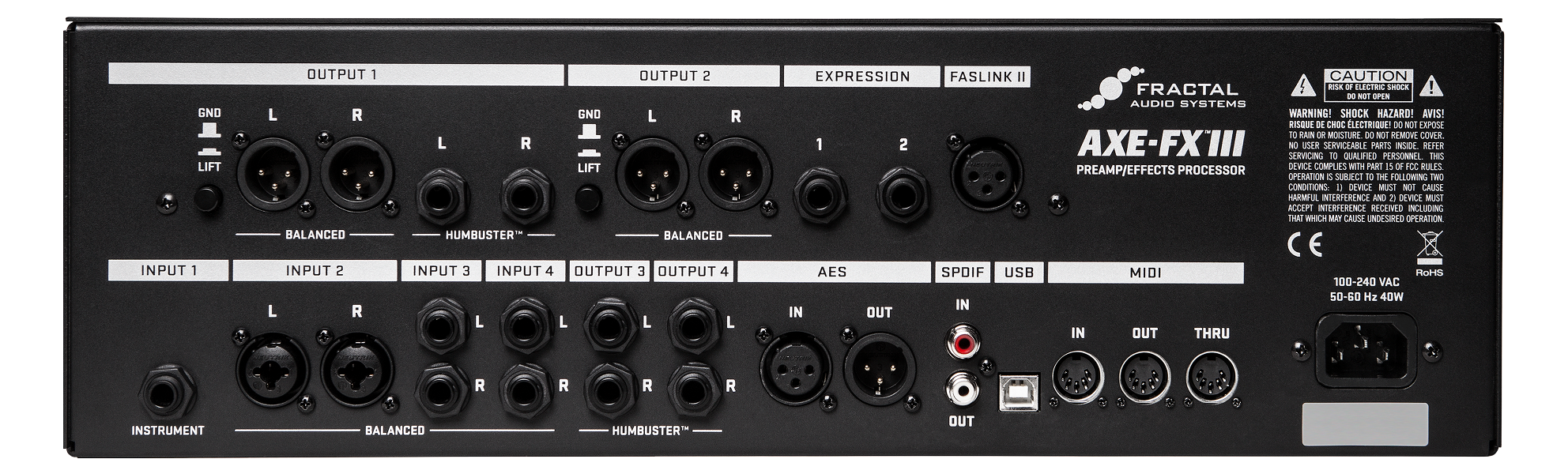 Fractal Audio Axe-FX III MKII Preamp Effects Processor Standard Version - Zoso Music