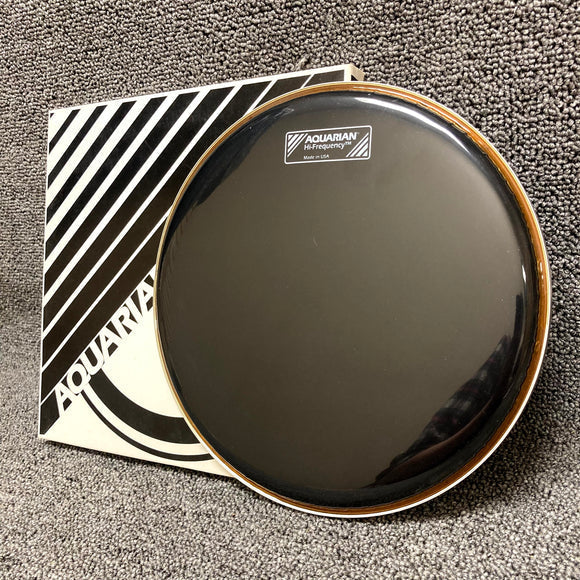 Aquarian HFBK Hi Frequency Gloss Black 1ply 7mil Drum Head