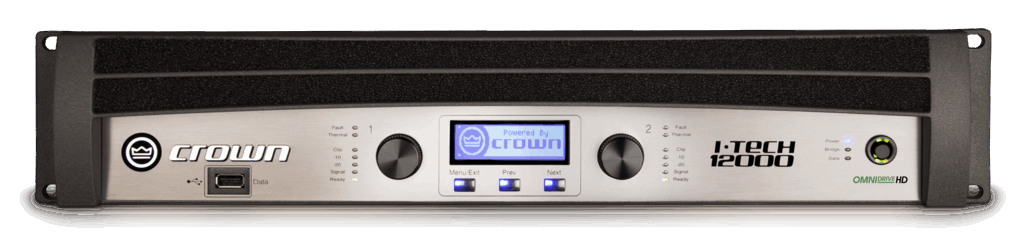 Crown I-Tech 12000HD Two-Channel, 4500W @ 4Ω Power Amplifier ( ITech12000HD / IT12000HD )