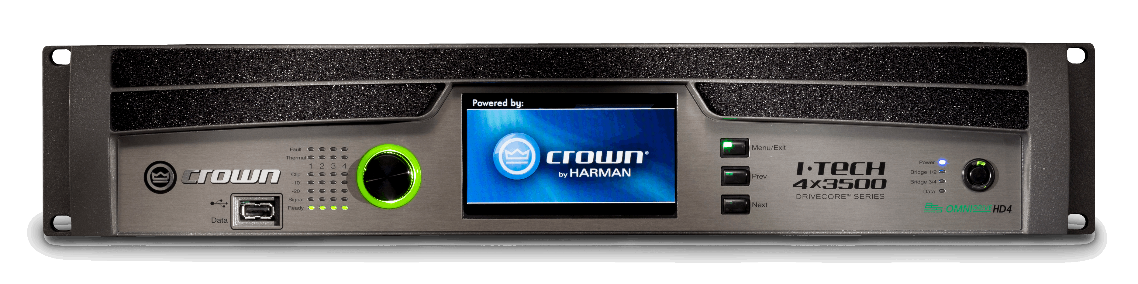 Crown I-Tech 4x3500HD Power Amplifier With Binding Posts ( ITech4x3500HD / IT4X3500HD BINDING )