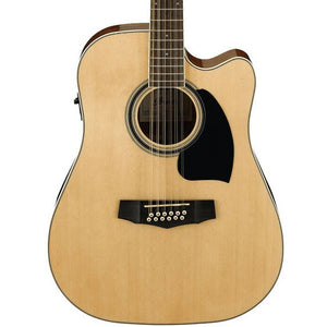 Ibanez PF1512ECE-NT Performance Series 12-String Acoustic Electric Guitar, Natural High Gloss |  IBANEZ |  ACOUSTIC GUITAR |  Zoso Music