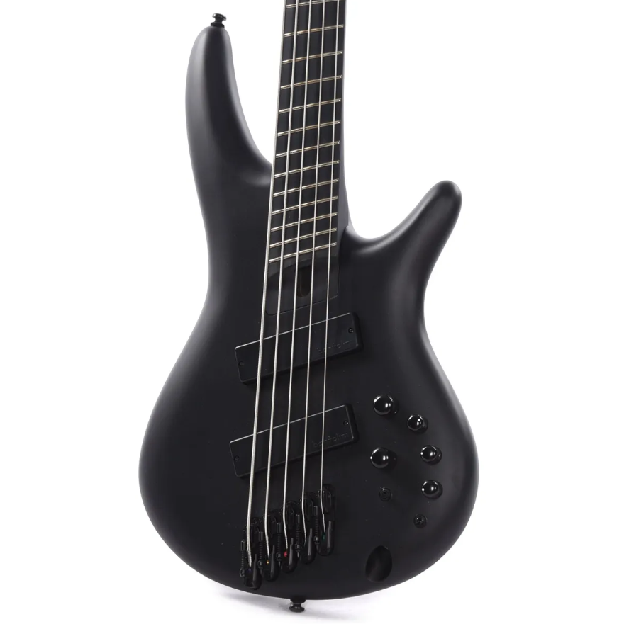 Ibanez Iron Label SRMS625EX Bass Guitar - Black Flat |  IBANEZ |  BASS GUITAR |  Zoso Music