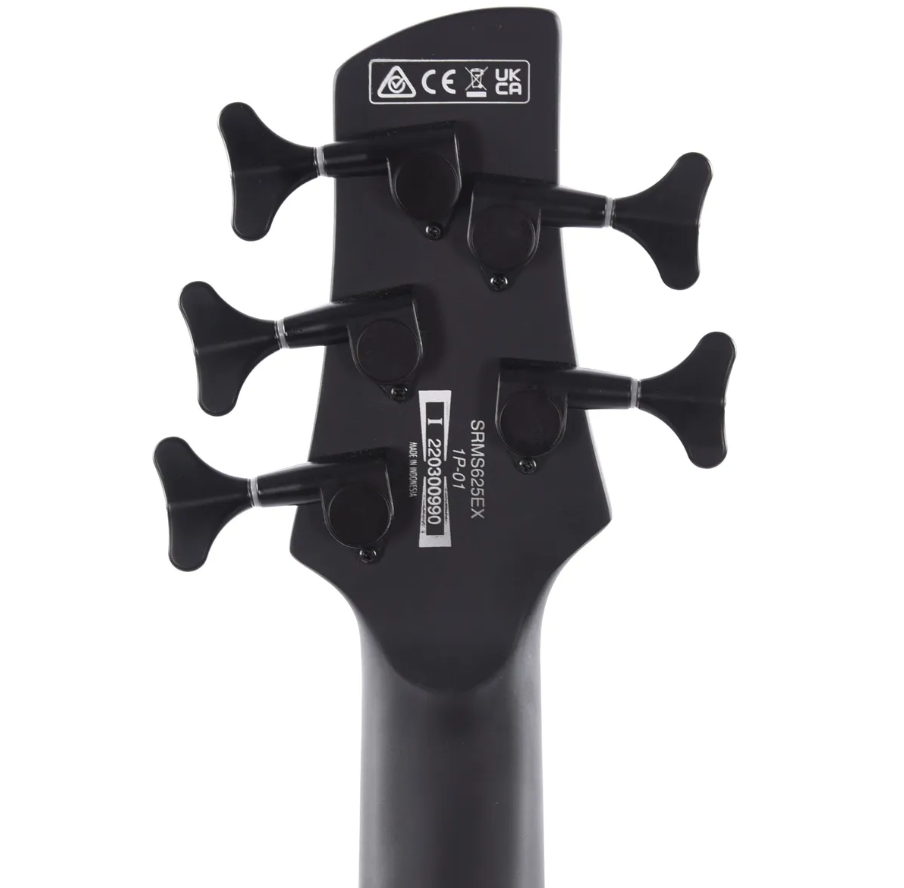 Ibanez Iron Label SRMS625EX Bass Guitar - Black Flat |  IBANEZ |  BASS GUITAR |  Zoso Music