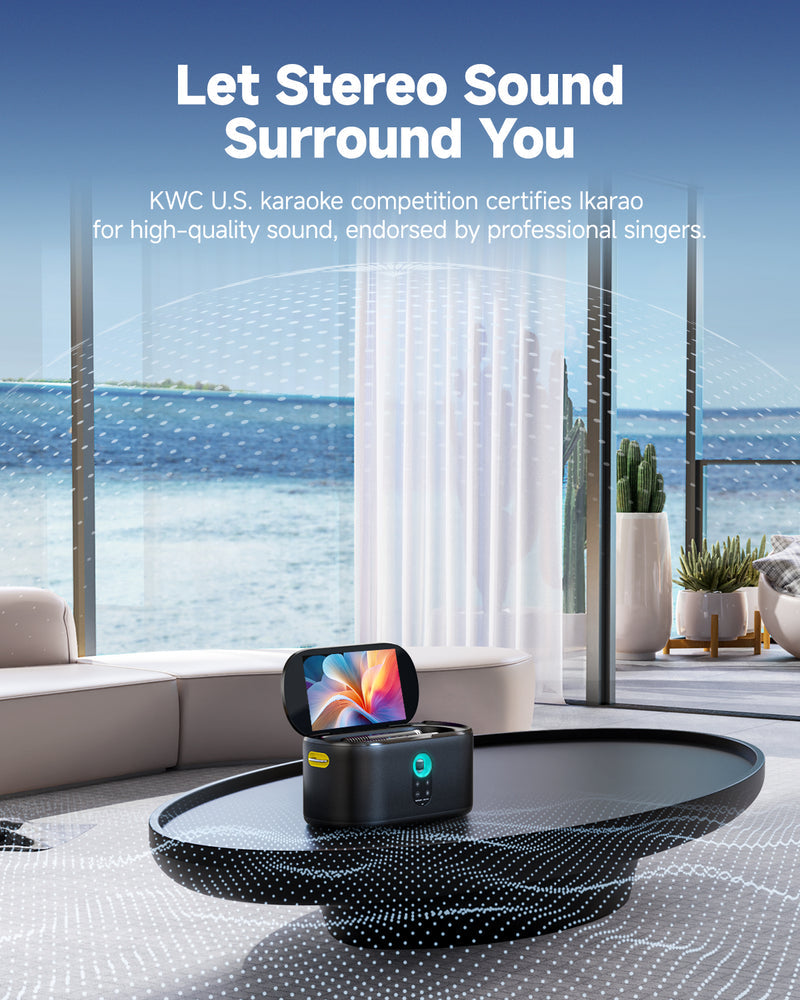 Ikarao Shell S1 Portable Karaoke Machine |  IKARAO |  BLUETOOTH KARAOKE SPEAKER |  Zoso Music