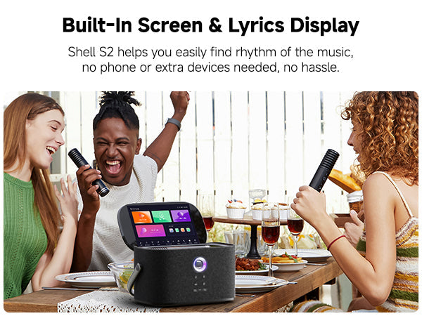 Ikarao Shell S2 Portable Karaoke Machine |  IKARAO |  BLUETOOTH KARAOKE SPEAKER |  Zoso Music