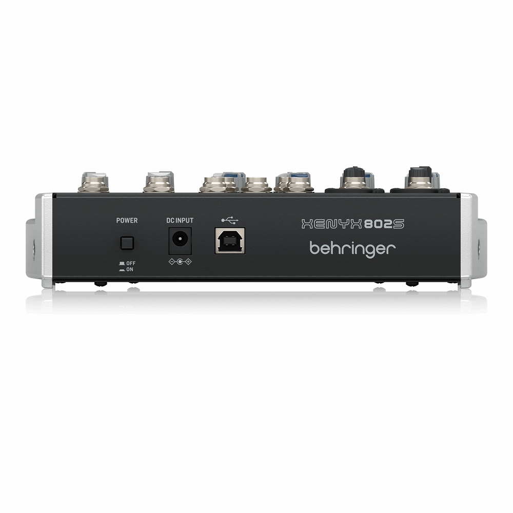 Behringer XENYX 802S Premium Analog 8-Input Mixer with USB Audio Streaming Interface