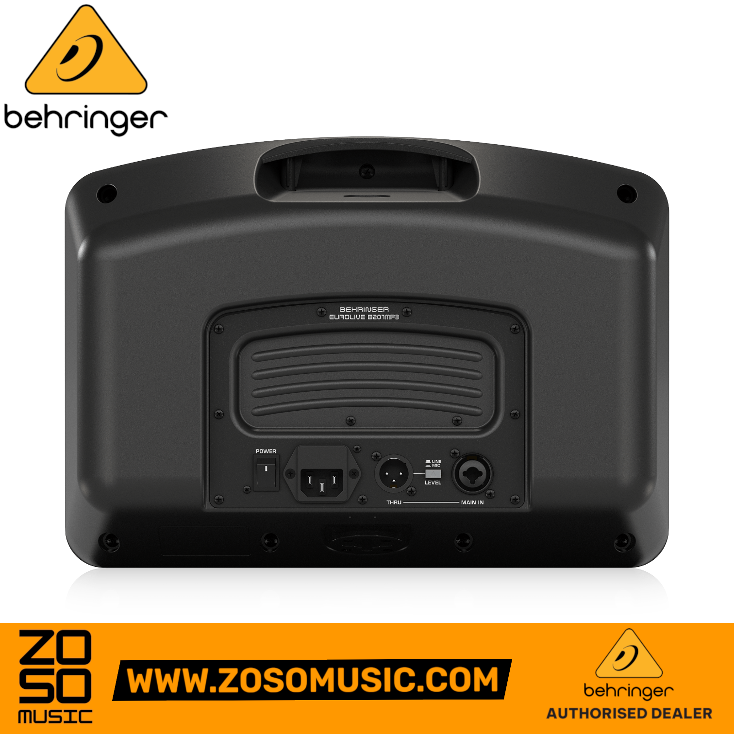 Behringer Eurolive B207MP3 150W 6.5" Personal PA/Monitor Speaker - Pair | BEHRINGER , Zoso Music