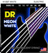 DR Strings NWE-10 NEON White Coated Nickel Plated Electric Guitar Strings | Medium (010 - 046) |  DR STRINGS |  STRINGS-ELECTRIC GUITAR |  Zoso Music