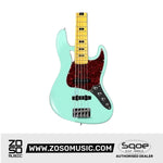 SQOE 5 Strings Jazz Bas Guitar, Maple Fretboard