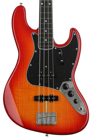 Fender Ltd Ed Rarities Flame Ash Top Jazz Bass Guitar, Plasma Red Burst |  FENDER |  BASS GUITAR |  Zoso Music