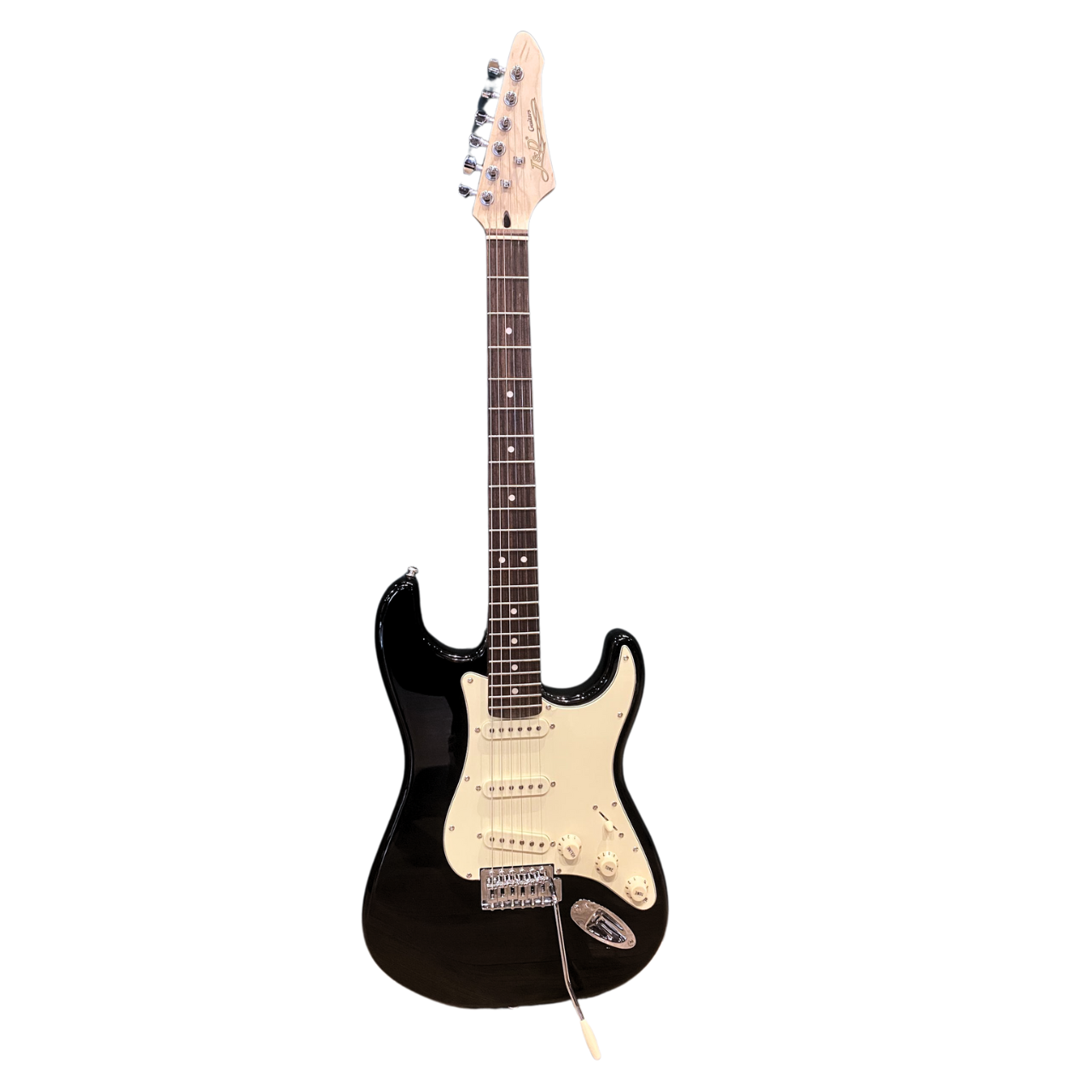 J&D ST-DS10S Stratocaster Electric Guitar, Black