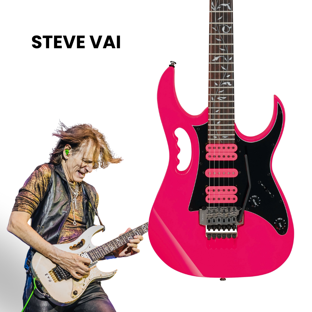 Ibanez JEMJRSP-PK Steve Vai Signature JEM Series Electric Guitar, Pink |  IBANEZ |  ELECTRIC GUITAR |  Zoso Music