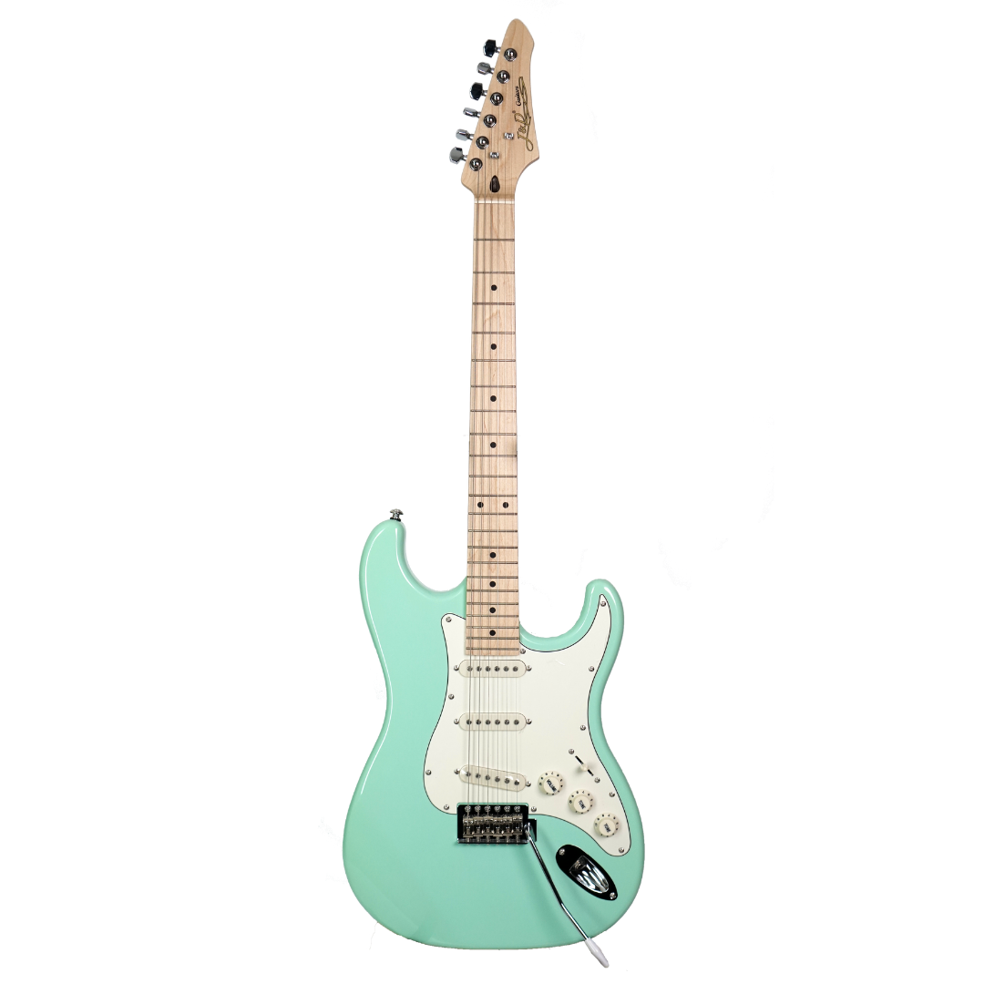 J&D ST Standard Stratocaster Electric Guitar Green