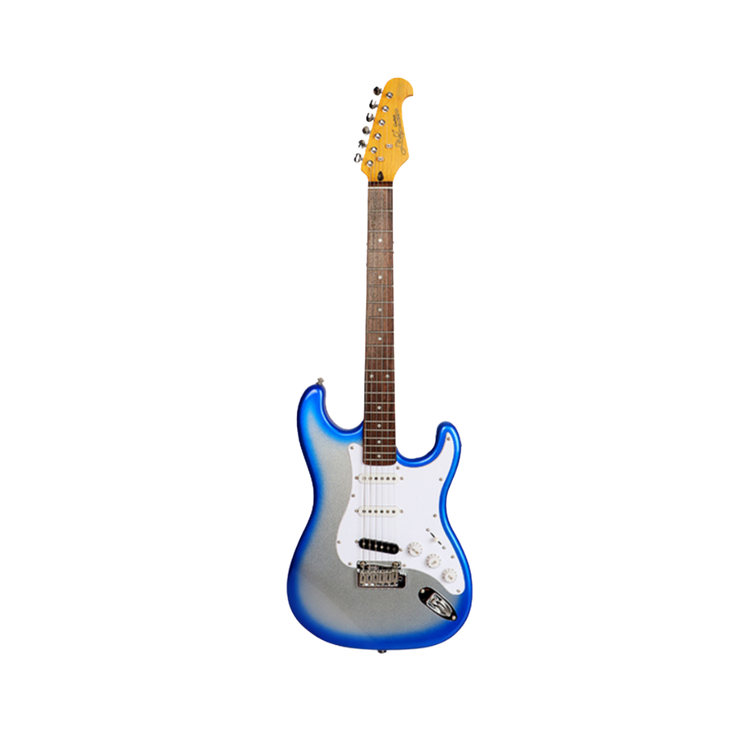 J&D ST Zero Stratocaster Single Coil (SSS) Electric Guitar With Vintage Hardware Alnico Pickup Blue Burst