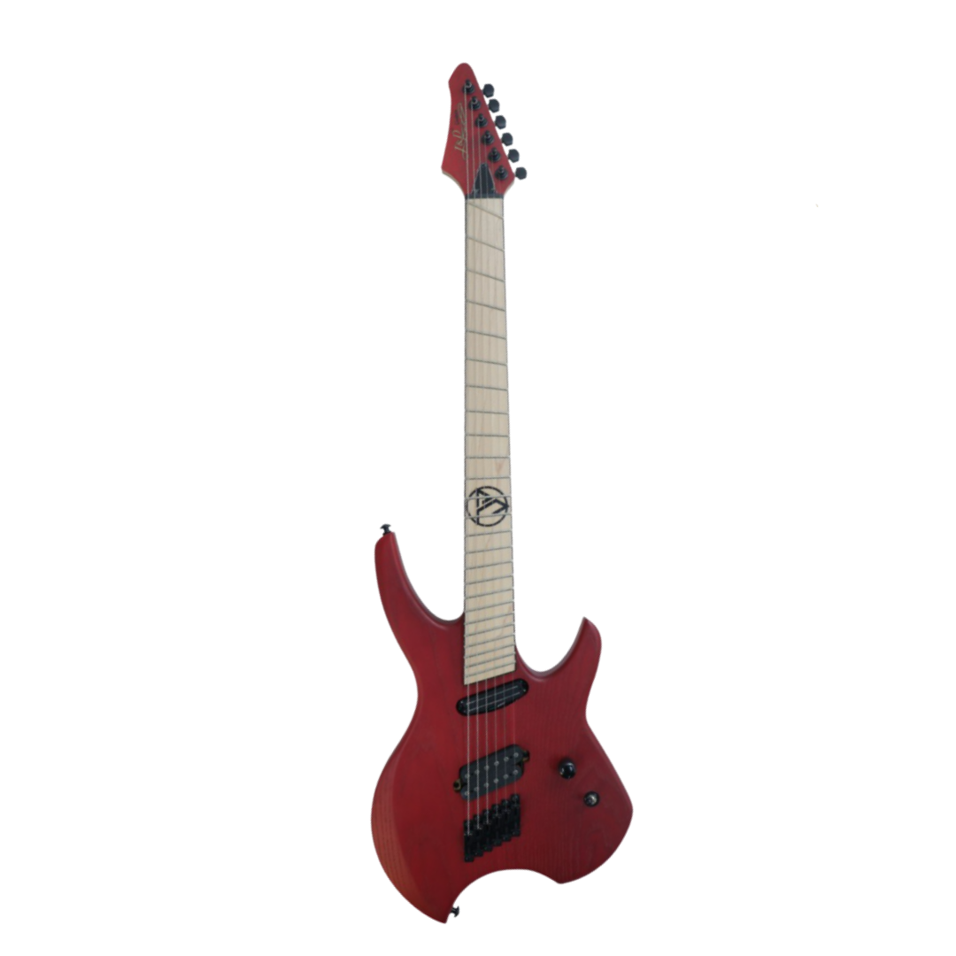 J&d Vf 060 Electric Guitar Fanned Fret W/locking Tuner 3 Way Switch With Kill Switch Matte Red |  J&D GUITARS |  ELECTRIC GUITAR |  Zoso Music