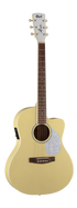 Cort Jade Classic Acoustic Guitar EQ With Bag Pastel Yellow Open Pore | CORT , Zoso Music
