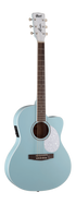 Cort Jade Classic Acoustic Guitar EQ With Bag Sky Blue Open Pore | CORT , Zoso Music