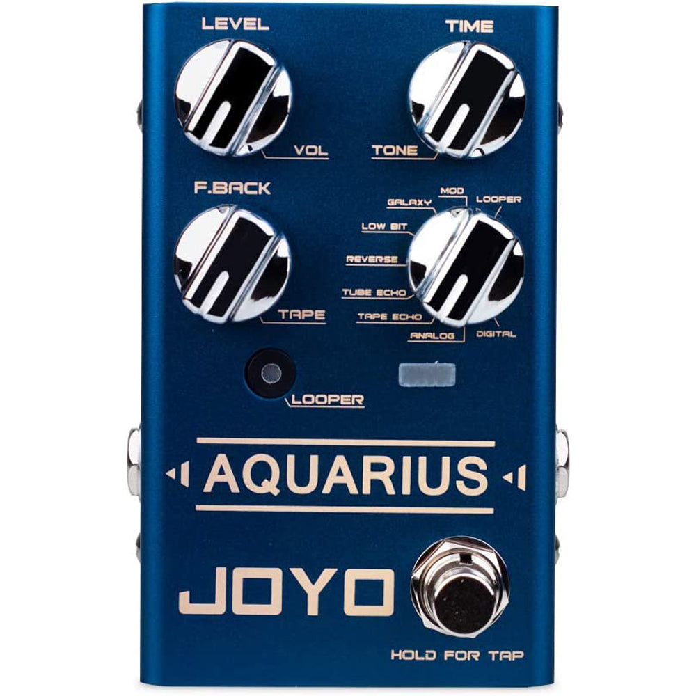 Joyo R-07 Aquarius digital delay+loop Guitar Effects Pedal | Zoso Music Sdn Bhd