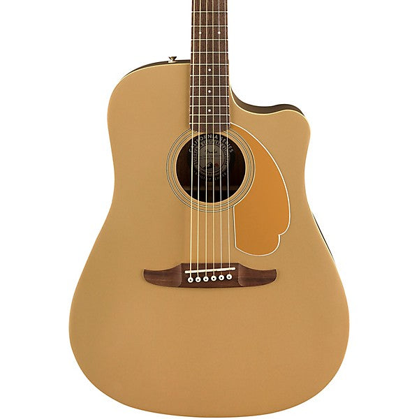 Fender California Redondo Player Slope-Shouldered Acoustic Guitar, Walnut FB, Bronze Satin