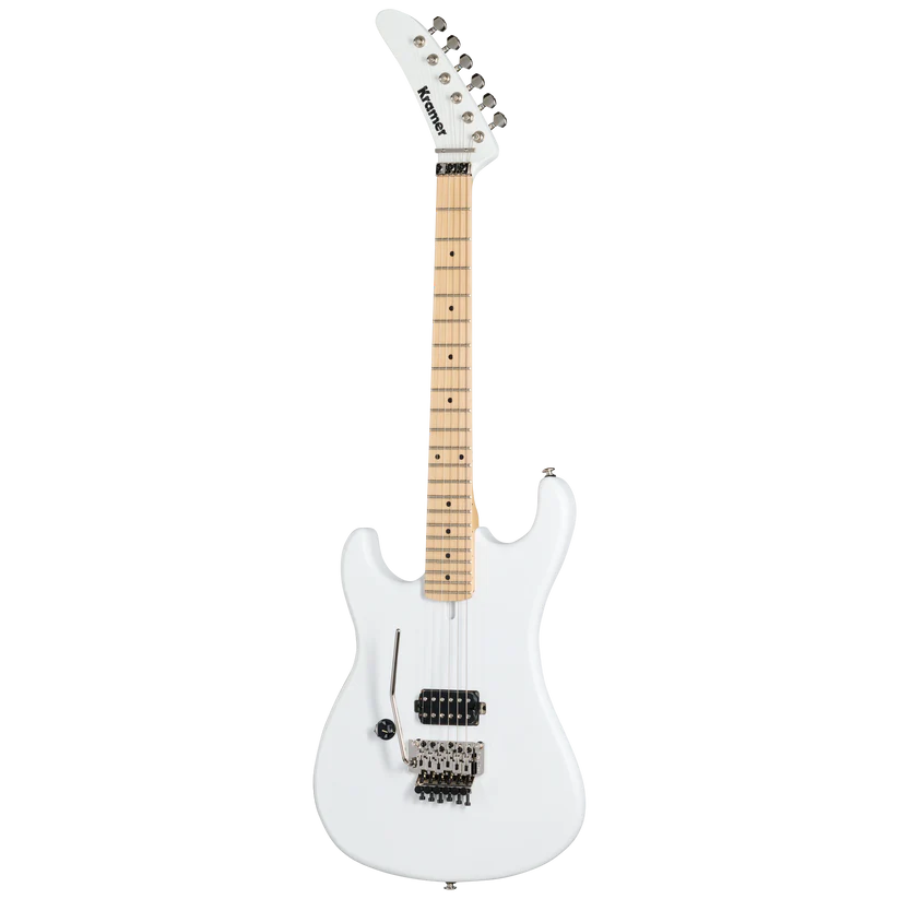 Kramer 84 Left-handed Electric Guitar with Premium Gig Bag - Angel White Satin |  KRAMER |  ELECTRIC GUITAR |  Zoso Music