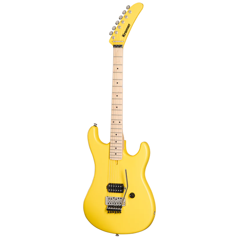 Kramer 84 Electric Guitar with Premium Gig Bag - Bumblebee Yellow Satin |  KRAMER |  ELECTRIC GUITAR |  Zoso Music