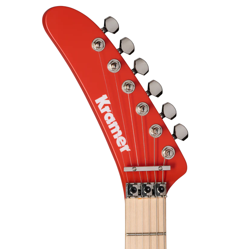 Kramer 84 Left-handed Electric Guitar with Premium Gig Bag - Eruption Red Satin |  KRAMER |  ELECTRIC GUITAR |  Zoso Music