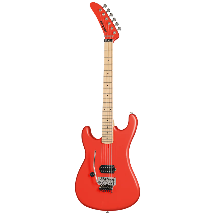 Kramer 84 Left-handed Electric Guitar with Premium Gig Bag - Eruption Red Satin |  KRAMER |  ELECTRIC GUITAR |  Zoso Music