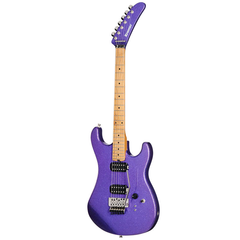 Kramer 84 HH Electric Guitar with Premium Gig Bag - Purple Sparkle |  KRAMER |  ELECTRIC GUITAR |  Zoso Music