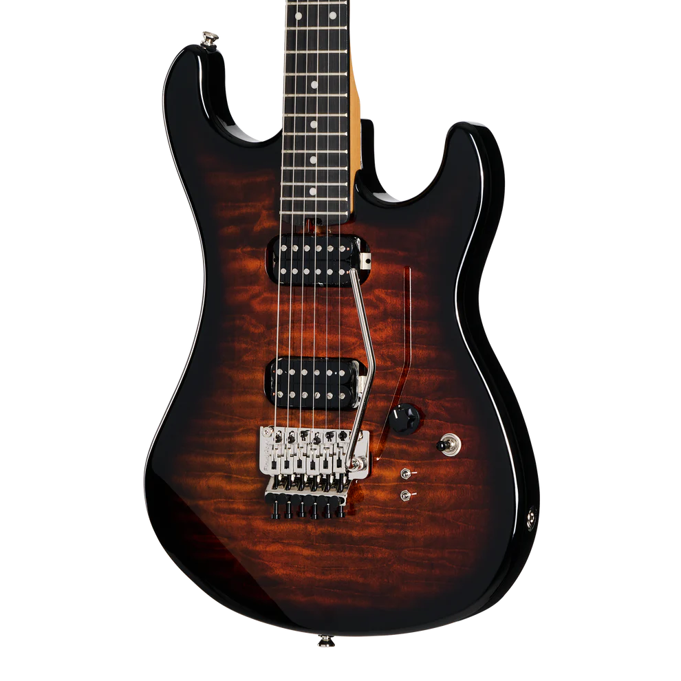 Kramer 84 HH Quilt Electric Guitar with Premium Gig Bag - Orange Burst | Zoso Music Sdn Bhd