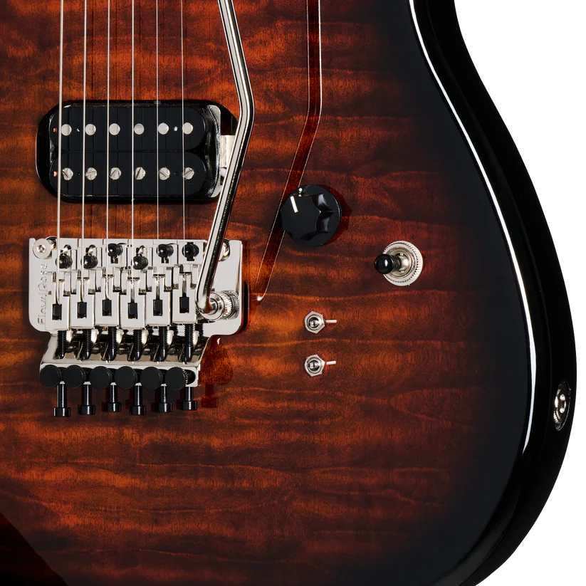 Kramer 84 HH Quilt Electric Guitar with Premium Gig Bag - Orange Burst |  KRAMER |  ELECTRIC GUITAR |  Zoso Music