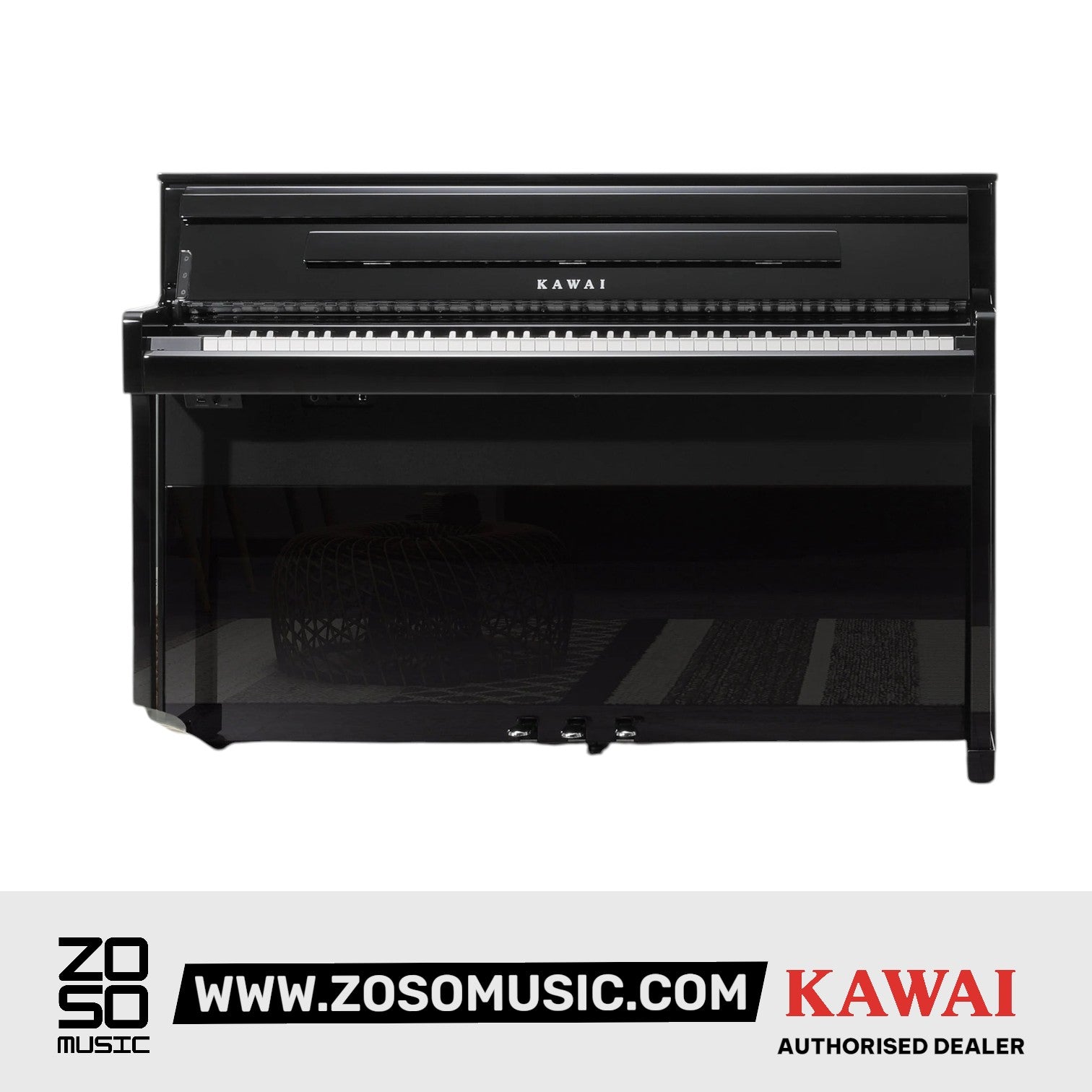 Kawai CA901 88-key Wooden-key Digital Piano - Premium Satin Black |  KAWAI |  PIANO-DIGITAL |  Zoso Music