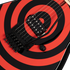 Kramer 84 Red Bullseye Electric Guitar with Premium Gig Bag - Black with Red Bullseye |  KRAMER |  ELECTRIC GUITAR |  Zoso Music