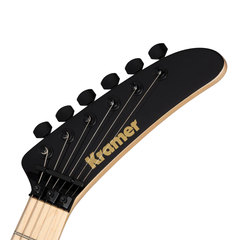 Kramer 84 Red Bullseye Electric Guitar with Premium Gig Bag - Black with Red Bullseye |  KRAMER |  ELECTRIC GUITAR |  Zoso Music