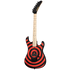 Kramer 84 Red Bullseye Electric Guitar with Premium Gig Bag - Black with Red Bullseye |  KRAMER |  ELECTRIC GUITAR |  Zoso Music