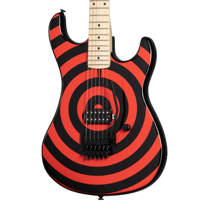Kramer 84 Red Bullseye Electric Guitar with Premium Gig Bag - Black with Red Bullseye | Zoso Music Sdn Bhd